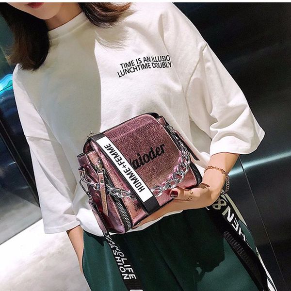 

women handbags summer lady shoulder bag purse messenger laser satchel bag /by