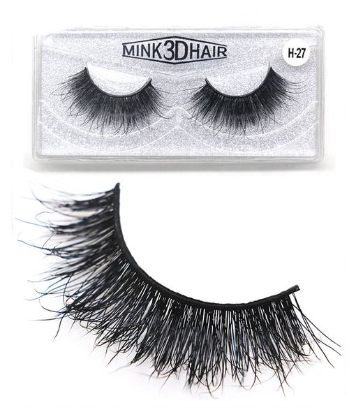 

thick false eyelashes mink natural long reusable handmade fake lashes cross messed eyelashes extension dhl free