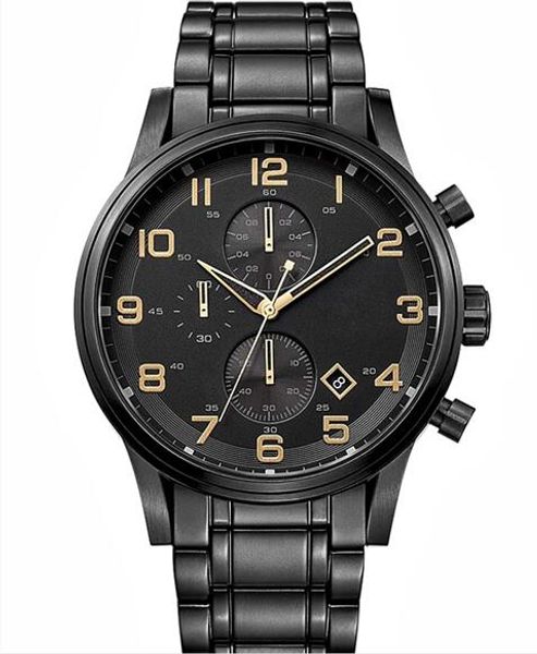

Несколько часовых поясов негабаритных мужские часы1513275 MENS BLACK AEROLINER WATCH - ГАРАНТИЯ