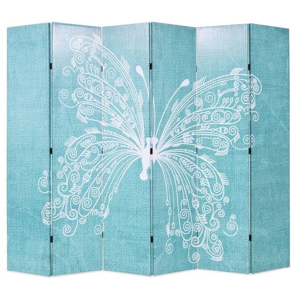 

складные перегородки 228 x 170 cm blue butterfly garden sets