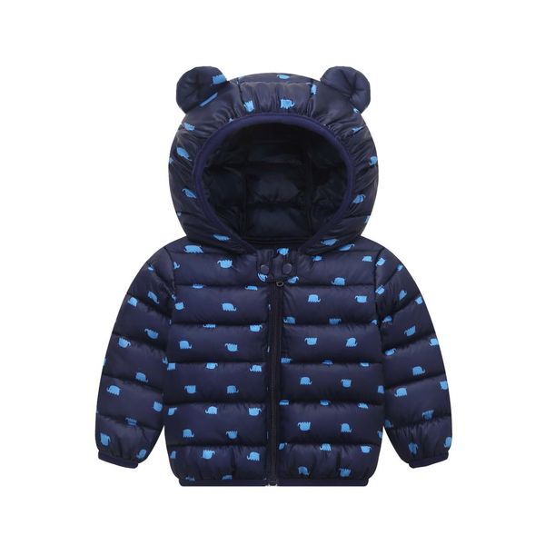 

kids casual cotton thick warm outerwear little girls winter cute coats boys jackets clothing outwear for 1-5y, Blue;gray