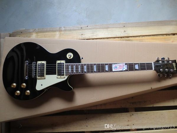 

Оптовая цена Custom Shop новый леса на заказ электрическая гитара в черном Ebony гриф Chrome оборудования