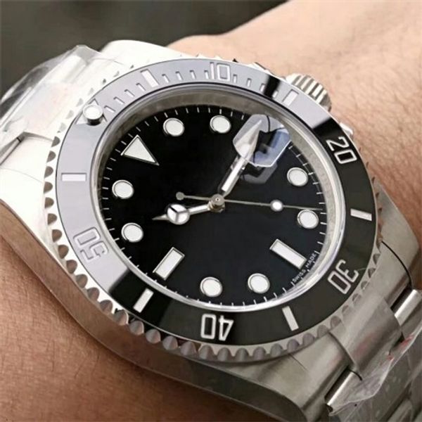 

Роскошные автоматические механические наручные часы для мужчин 40MM Черная керами