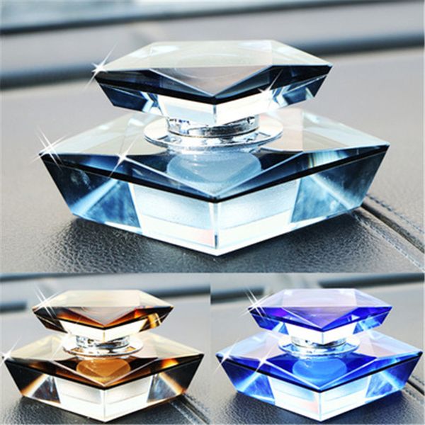 Car Styling Ornaments Double Sided Exquisite Crystal Perfume Seat Car Interior Decoration Accessories Interiors Of Cars Ladies Car Accessories From