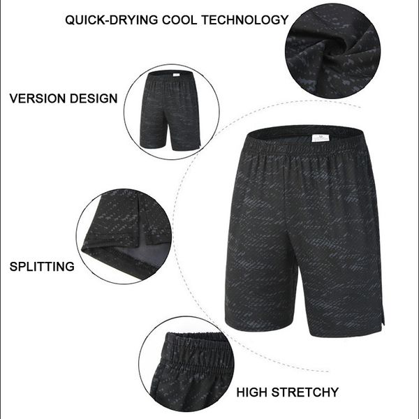 

new sport shorts summer running shorts men gym fitness training quick dry run jogging sweatpants short pants outdoor, Black;blue