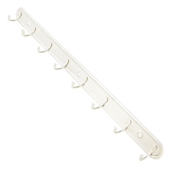 

sews 8 hooks coat towel rack hanger silver tone dumbbells