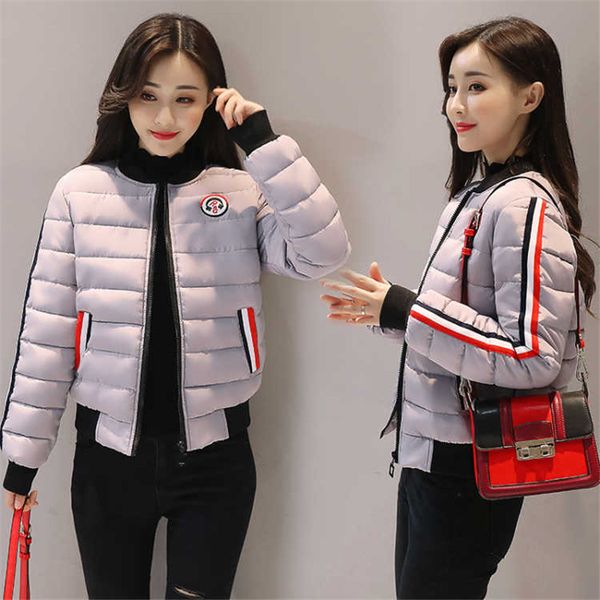 

2019 new winter short jacket women fashion autumn warm thicken cotton padded down parkas female clothing winter coat, Black