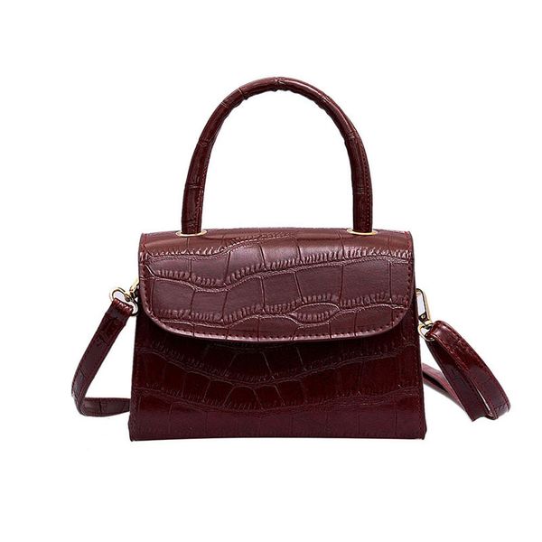 

small women alligator pu handbag retro luxury tote bag designer brand ladies clutch crossbody shoulder bag purse sac a main #t2g