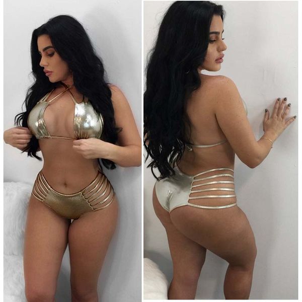 

l0083 female nightclub gilding straps split l0083 female nightclub gilding straps swimsuit split swimsuit, White;black