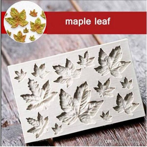 

sales1 maple leaves silicone cake decorating mold chocolate mold pastry tool gumpaste mold baking & pastry tools bakeware