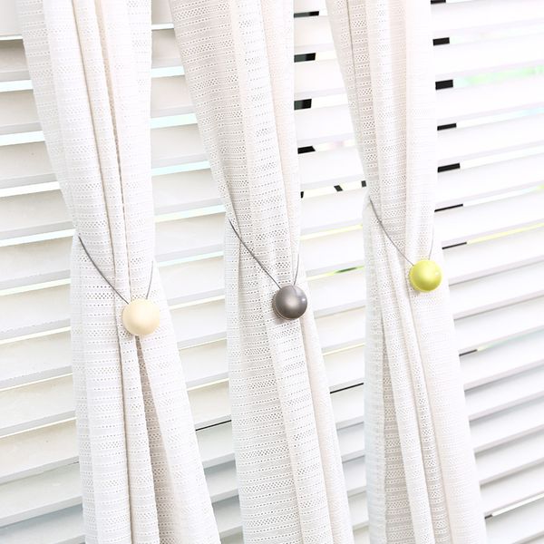 

opal curtain buckles tieback straps clips pearl cat-eye magnet simple curtain holder european style window curtain accessories
