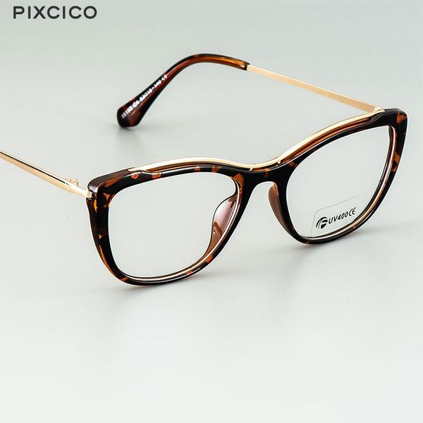 

pixcico 45771 square glasses frames women optical fashion computer glasses, Black