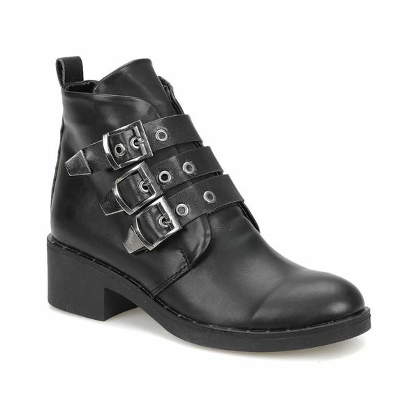 

flo tarator85z leather black women 's boots butigo