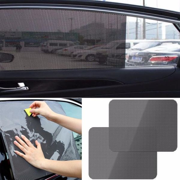 

car sun shade tools 2pcs car rear window side sun shade cover block static cling visor shield screen mar13
