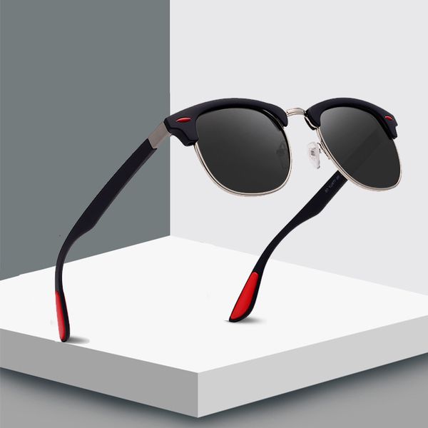 

brand pchromic sunglasses men polarized sun glasses for men fashion rimless square sunglasses gafas shade mirror uv400, White;black