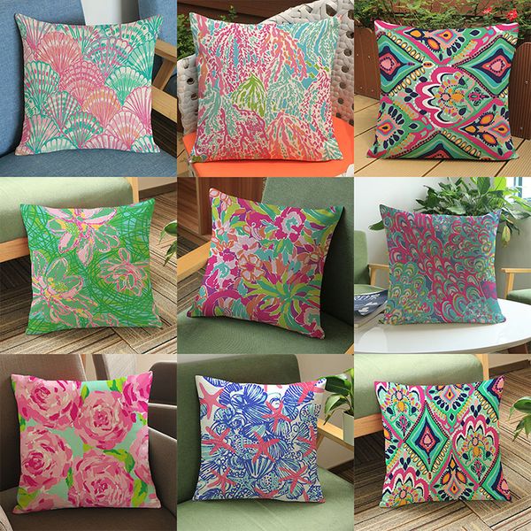 

starfish pillow covers cushion cover geometric cotton linen pillowcase cushion cover home office sofa car decoration fwx9-1278