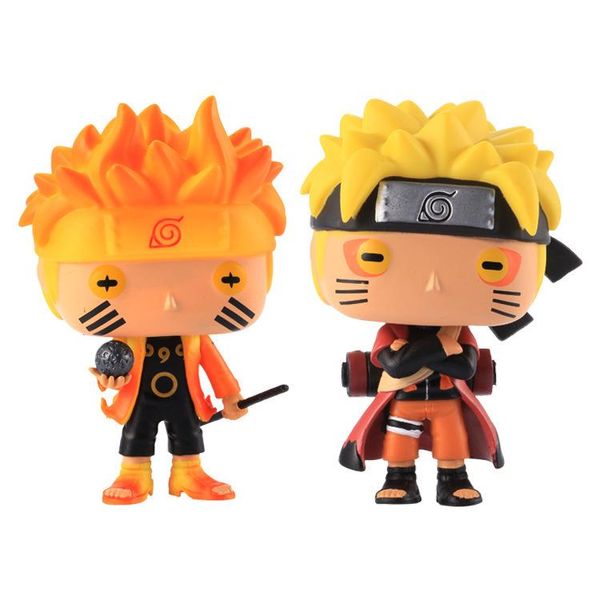 

cute present funko pop animation:naruto - naruto six path / sage mode vinyl action figure with box #185/#186 gift doll toy 1pcs