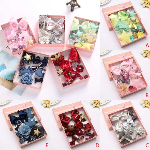 

10pcs/set barrettes hair headband girl butterfly tie hairpin, Slivery;white