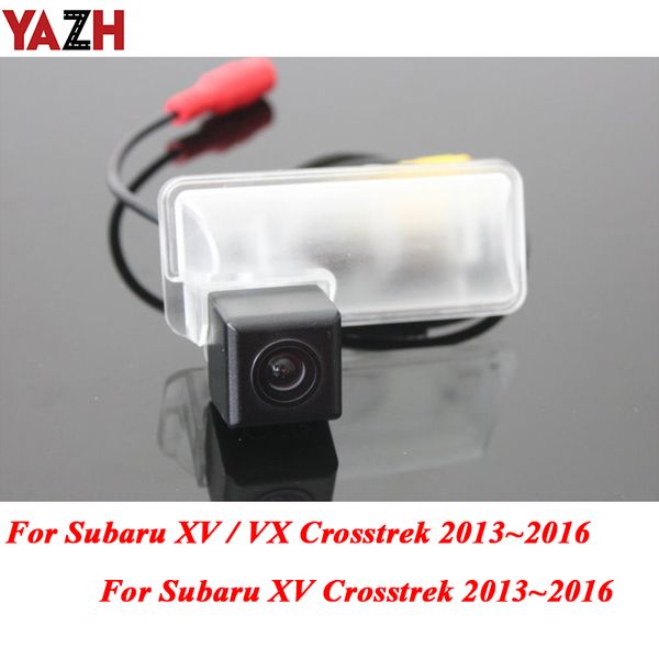 

yazh 4 led light backup reverse rear view camera for xv / vx impreza gj gp 2011-2016 car reverse backup wide angle camera