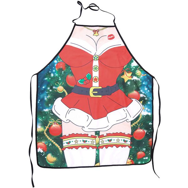 

cute christmas santa apron cover wrap xmas dinner party table decor high quality