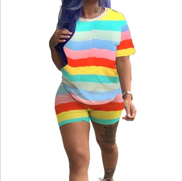 rainbow plus size jogging suits