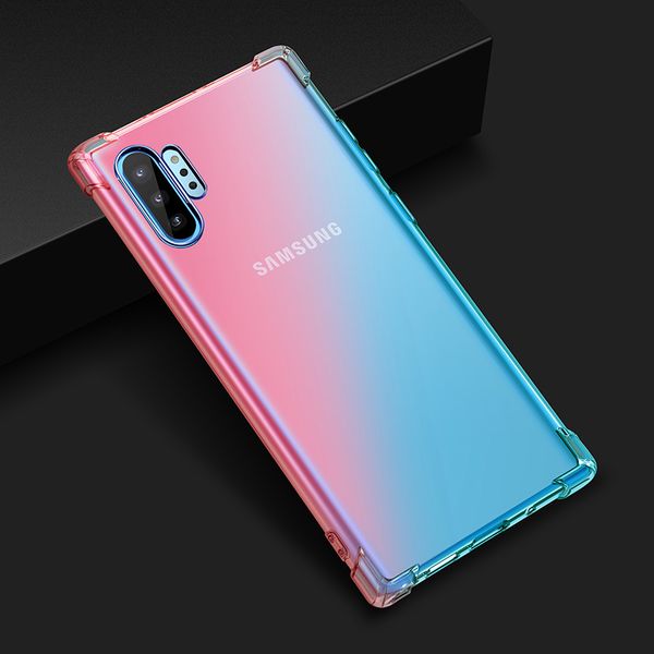 

super anti-knock soft tpu phone case protect cover soft case designer for samsung note10 note10p note9 note8 s10 s10p s10e s10lite 6colors
