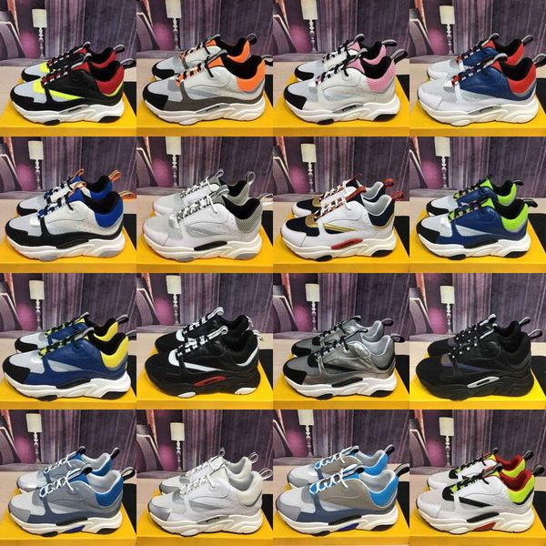 

2020 b22 chaussures b23 calfskin trainers men low baskets high-end old casual shoes women flat canvas sneakers 35-46, Black