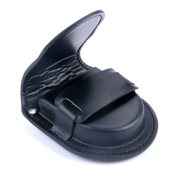 

black pu leather watch bag pocket watch case pendant chain wb15, Black;blue