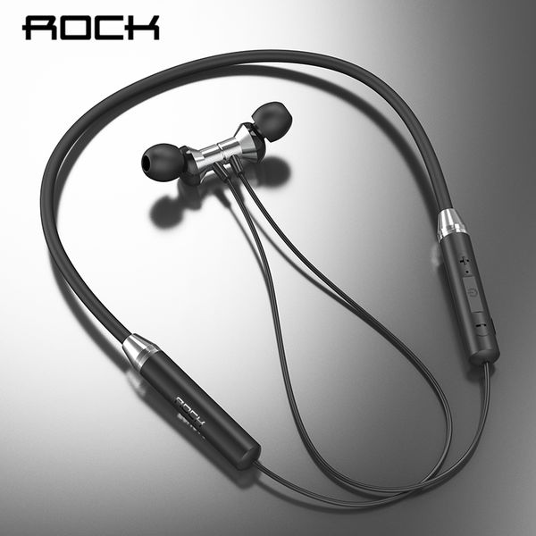 

rock magnetic wireless bluetooth earphones neckband in-ear sports stereo headset handswaterproof earbuds with mic