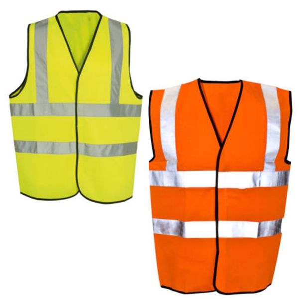 

2018 new yellow or orange hi vis high visibility hi viz safety vest high-viz safe reflective vest over shoulder, Black