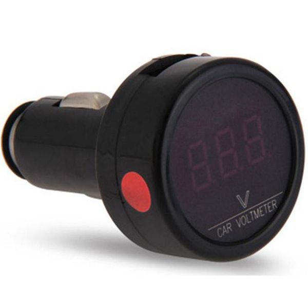 

kuulee digital display car voltmeter cigarette lighter charger voltage monitor panel meter dc 8-40v battery tester