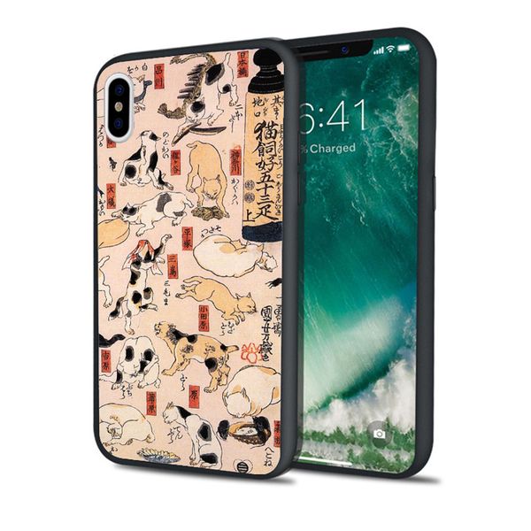 

fundas lovely japan cat phone case for iphone 11 pro xs max xr 8 7 6s plus 5s se 5 case soft silicone cover.