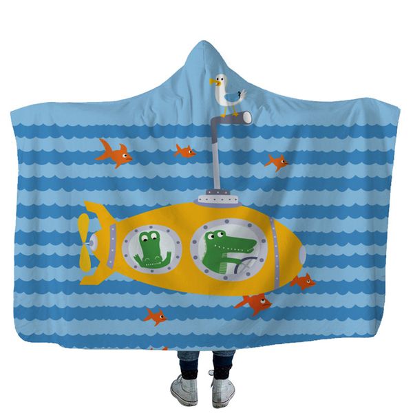 

winter wearable hoodie blanket kid soft fluffy plush hooded blanket sofa decor bed cover throw christmas fleece