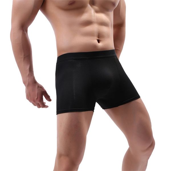 

male boxers fashion underpants knickers underwear breathable pants cotton shorts underpants pants, Black;white
