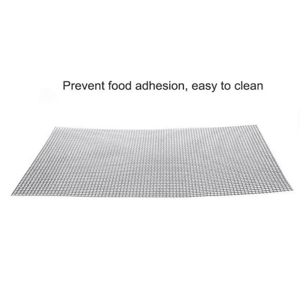 

bbq barbecue cooking mat set 5 pcs bbq grill mat bbq grill anti adhesive reutilisables, heat resistant 40x30cm
