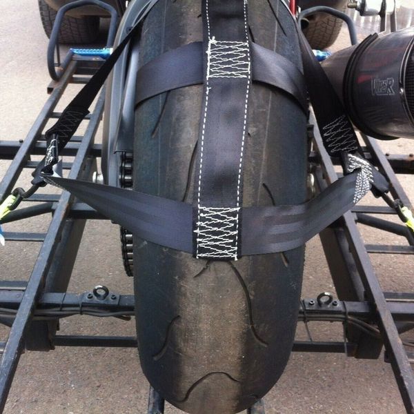 

secure motorbike transport strap tie-down rear wheel strong polyester webbing band f-best