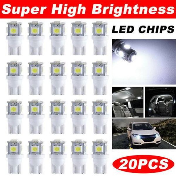 

сша stock t10 5050 светодиодные лампы 5-smd w5w wedge лампа 12v салона купол лампы предоставлено магистральные dashboard парковочные луковиц