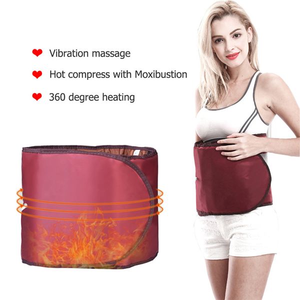 

360 degree electric far infrared heating slimming detox waist belt beauty fitness device braces supports slimming belt