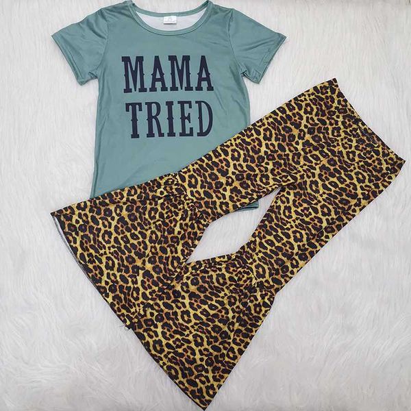 

new design cotton ruffle pants sets baby girls frock leopard print design set toddler kids baby girls clothes sets, White