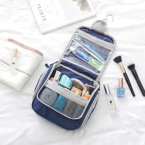 

cosmetic bags & cases hanging hook bag beautician toiletry make up case women men travel portable foldable makeup pouch wash organizer