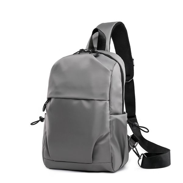

casual grey crossbody purse motorcycle chest bag sling pack mobile phone bag shoulder sac messenger homme cartera de mano hombre