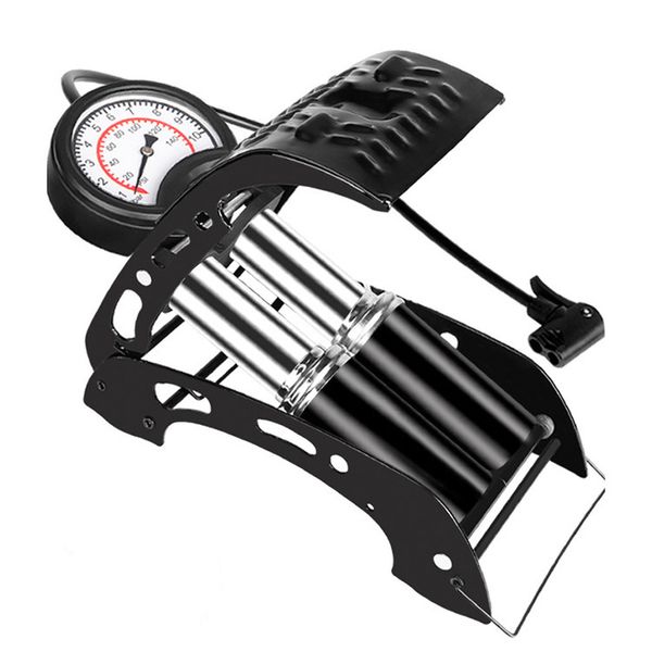 

mountain bike foot air pump portable high-pressure steel inflator pump mtb cycling accessoriesfor bicycle motorcycle car tire