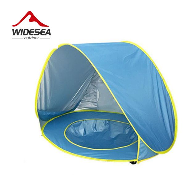 

widesea baby beach tent up open beach tent for baby uv-protect quick automotic open for outdoor camping