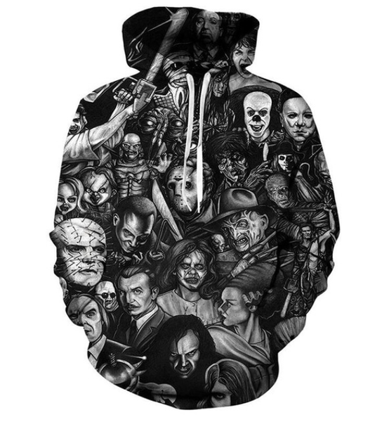 

2019 моды freddy джейсон убийцы фильмы ужасов 3d printed толстовка мужчина / женщина с капюшоном толстовка весна верхней одеждой мужской pol, Black