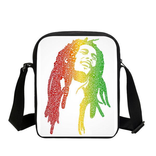 

2019 music star reggae bob marley character printed messenger bags casual men's travel bags children crossbody shoulder bag