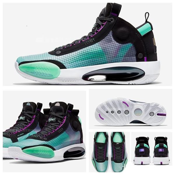 

new 2020 mens jumpman xxxiv 34 eclipse blue void green white black red basketball shoes 34s boys sports sneakers size7-12