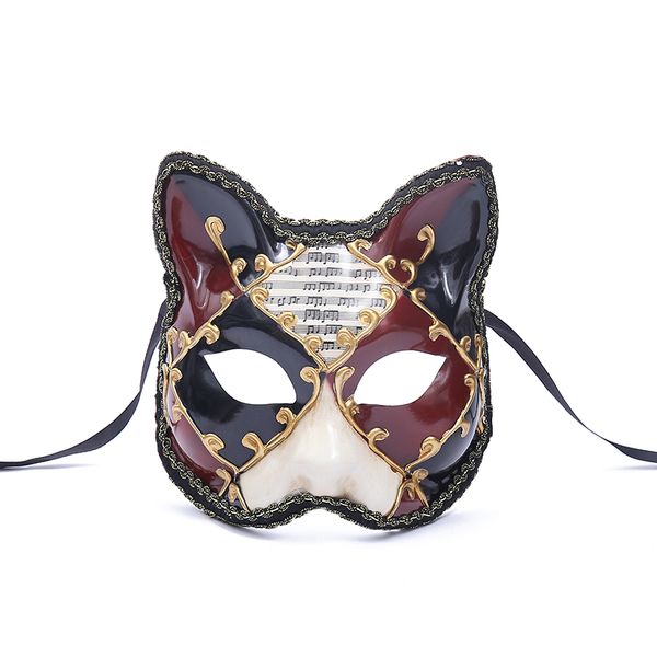 

halloween mask half face anime party mask venetian cat face creative carnival party ball halloween cosplay