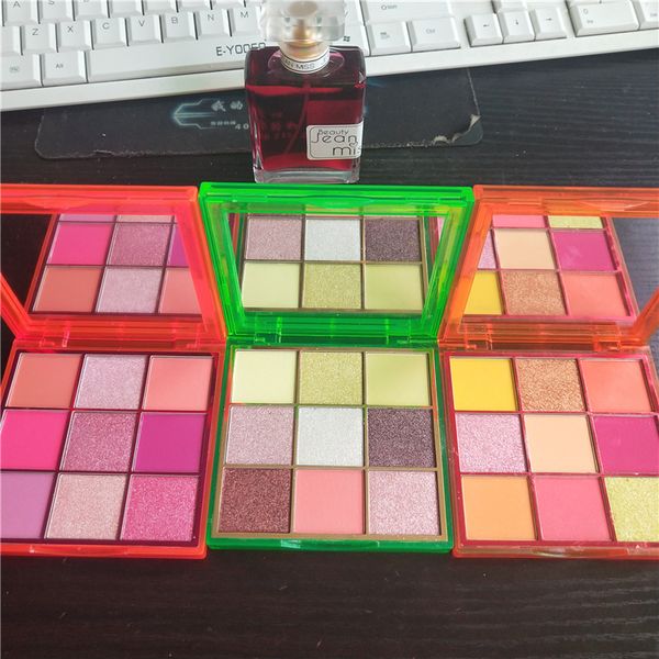 

Beauty eye makeup beauty neon pink orange green eye hadow palette ob e ion 9 color himmer hinning matte eye hadow