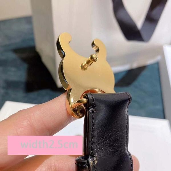 

women belts genuine leather 2.5cm width fashion female accessories, Black;brown