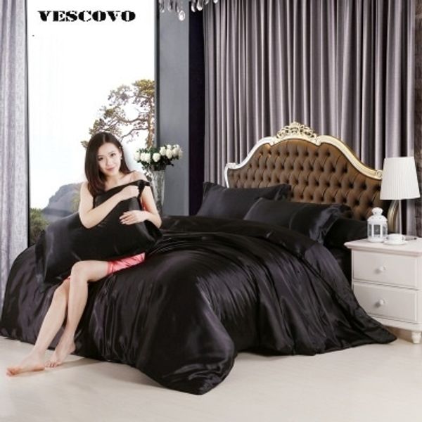2019 100 Chinese Silk Bedding Set Duvet Cover Set Silky Bed